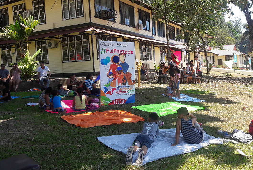 El 4 de febreroen los jardines del recinto se realizó un sábado familiara con actividades deportivas y recreativa (foto cortesía Patricia Rojas).