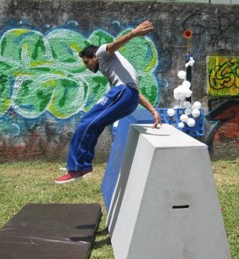 La semana del parque incluye presentaciones de baile y parkour, entre otras. Foto: Cortesía del priyecto TC-519 Calle de la Amargura