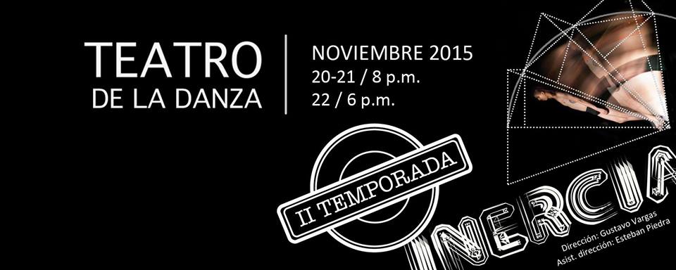  20 y 21 de noviembre a las 8 p.m. y 22  a las 6 p.m. en el Teatro de la Danza