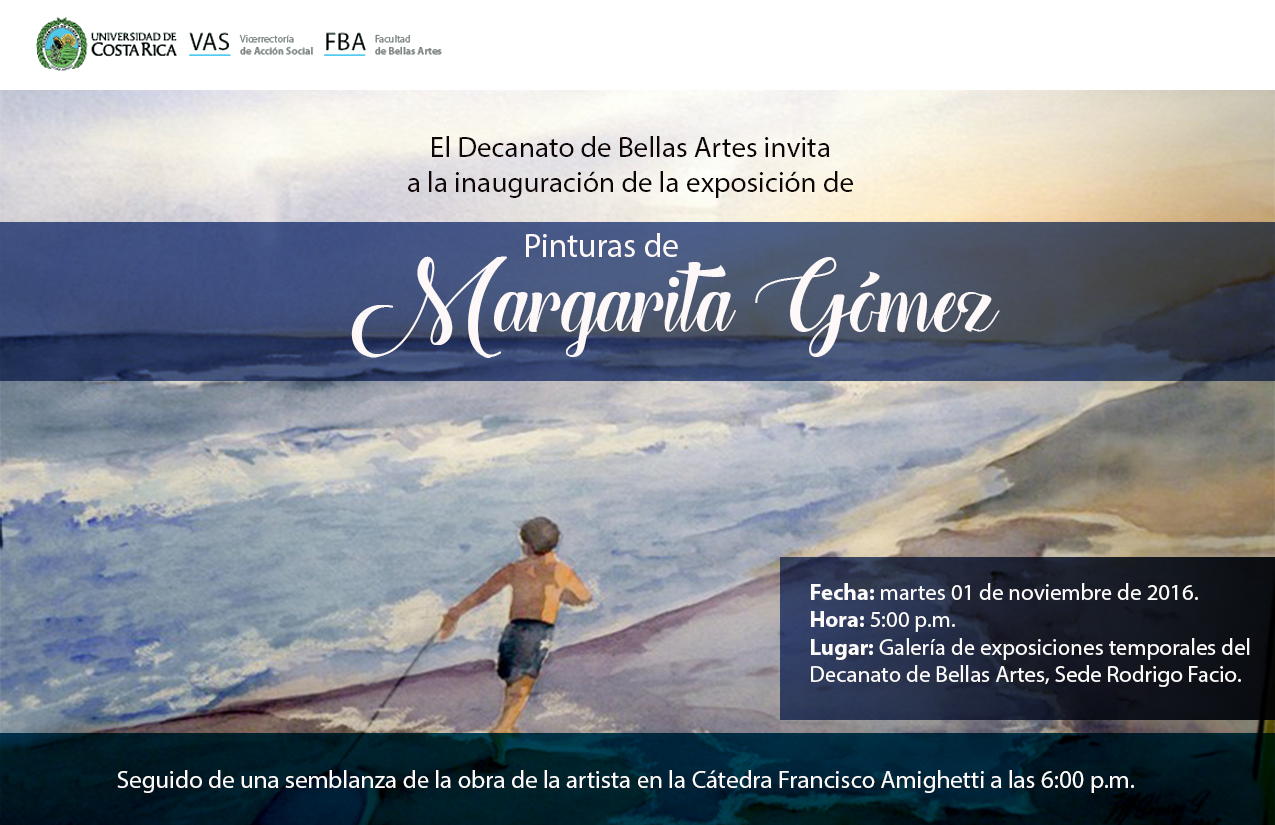 Acuarelas de Margarita Gómez,  en Bellas Artes