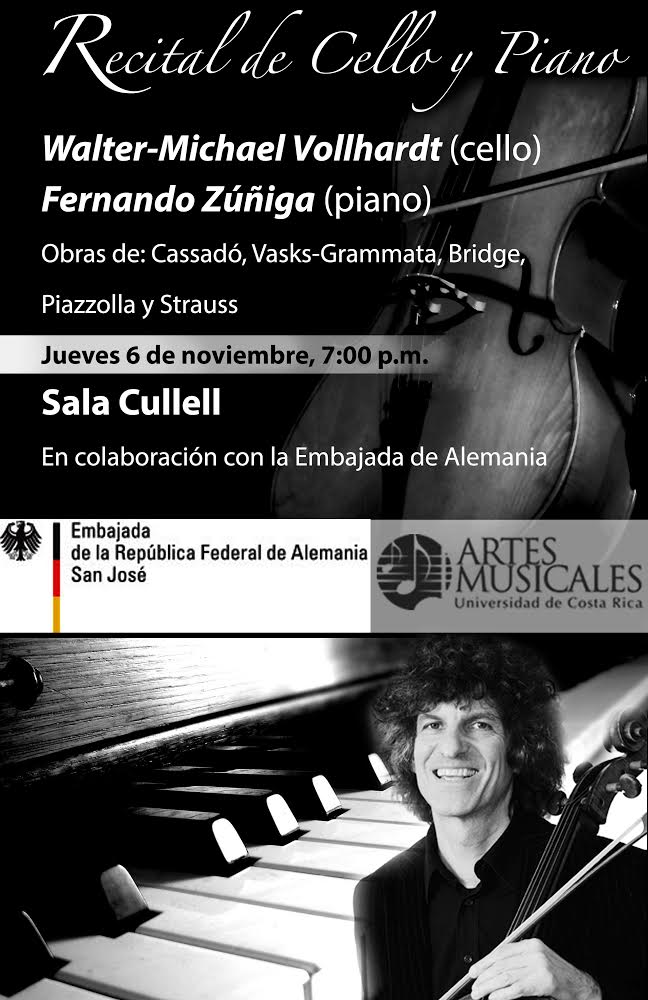 img-noticia-Afiche del recital de cello y piano, que se llevará a cabo este jueves 6 de noviembre en la Sala Cullel