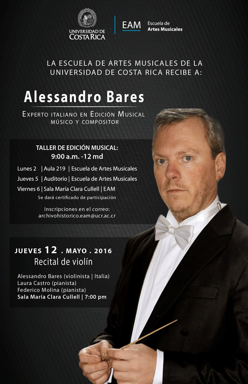img-noticia-El maestro Alessandro Bares ofreció un taller de edición y ofrecerá un recital el jueves 12 de mayo a las 7:00 p.m