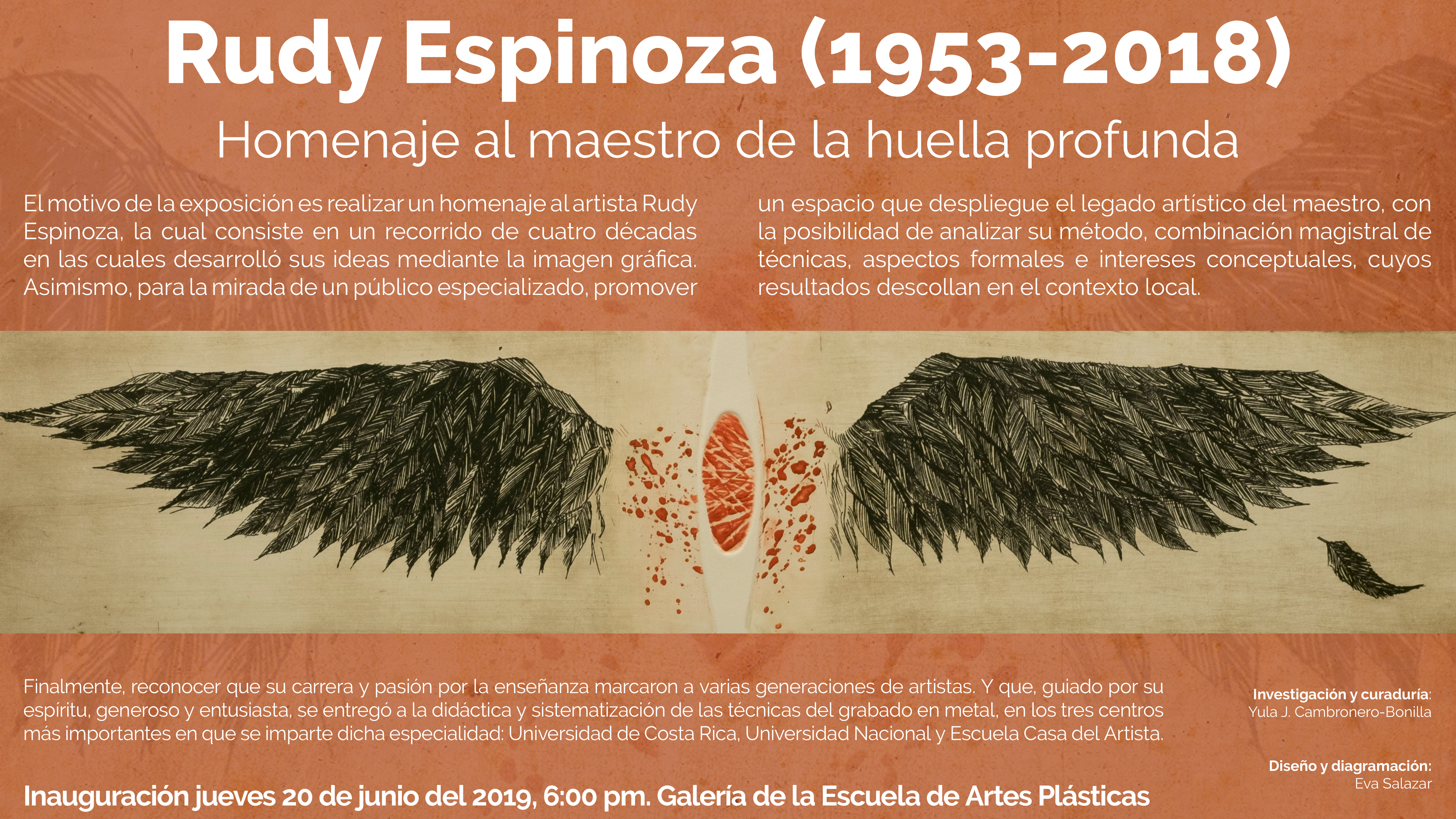Afiche de la actividad Rudy (1953-2018) Homenaje al maestro de la huella profunda