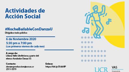 Noche bailable con Danza U 