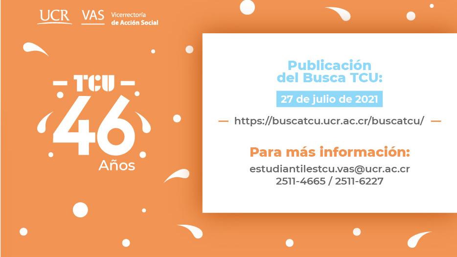 Busca TCU Matrícula II Periodo 2021 