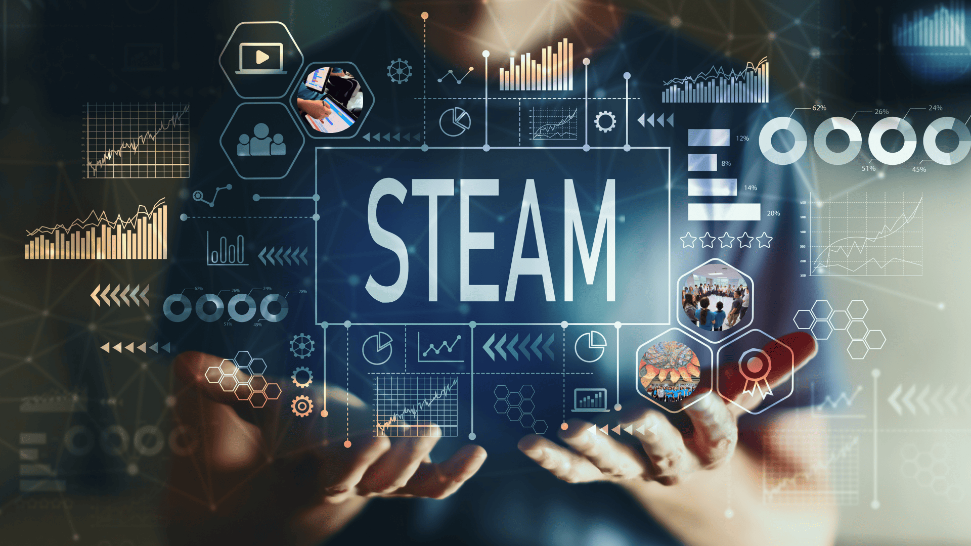 Las áreas STEAM (Science, Technology, Engineering, Arts, and Mathematics) son un enfoque educativo que integra disciplinas como ciencia, tecnología, ingeniería, arte y matemáticas. 